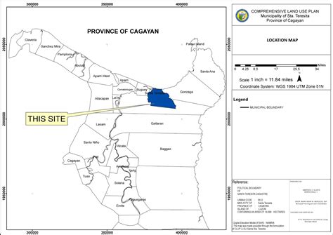 Municipality of Santa Teresita Map .